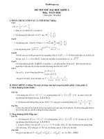 Đề thi đại học môn Toán khối A