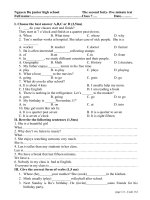 Kiểm tra 45'''' lần 2 kỳ I