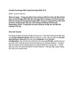 Chuyển Exchange 2003 sang Exchange 2007 (P.3)