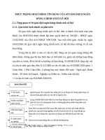 THỰC TRẠNG HOẠT ĐỘNG TÍN DỤNG CỦA SỞ GIAO DỊCH NGÂN HÀNG CHÍNH SÁCH XÃ HỘI