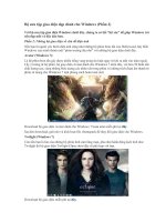 Bộ sưu tập giao diện đẹp dành cho Windows (Phần 2)