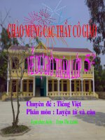 Chuyen de TV. luyentu va cau lop 5