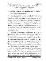 THỰC TRẠNG CÔNG TÁC KẾ TOÁN  VẬT LIỆU          TẠI XÍ NGHIỆP THAN KHE TAM