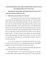 GIẢI PHÁP MỞ RỘNG HOẠT ĐỘNG KINH DOANH NGOẠI TỆ TẠI SỞ GIAO DỊCH NHNO