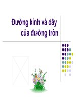 Đường kính và dây cung của đường tròn (Hình học 9)