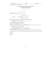 Đề kiểm tra giữa kỳ, Môn Toán cao cấp A3 Đề Số 3