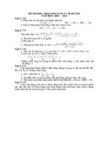 Đề thi HSG Toán 9 huyện Bá Thước - Thanh Hoá