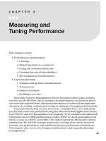 Measuring and Tuning Performance