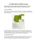 5 sai lầm khi teen điều trị mụn