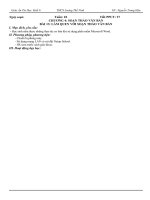 giáo án tin học 6 bai 13