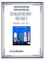 Kế hoạch bộ môn hóa 8