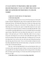 LÝ LUẬN CHUNG VỀ NHẬP KHẨU, HIỆU QUẢ KINH DOANH NHẬP KHẨU VÀ SỰ CẦN THIẾT PHẢI NÂNG CAO HIỆU QUẢ KINH DOANH NHẬP KHẨU CỦA DOANH NGHIỆP