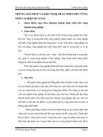 NHỮNG GIẢI PHÁP VÀ KIẾN NGHỊ PHÁT TRIỂN BỀN VỮNG NÔNG NGHIỆP ĐÀ NẴNG