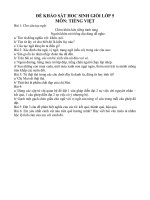 de khao sat HS gioi lop 5