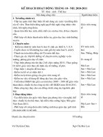 ke hoạch tháng 10/2010