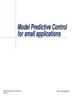 Model Predictive Control for small applications for small applications