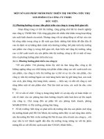 MỘT SỐ GIẢI PHÁP NHẰM PHÁT TRIỂN THỊ TRƯỜNG TIÊU THỤ SẢN PHẨM CỦA CÔNG TY TNHH