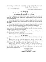 Quyết định ban hành chương trình tiếng bana