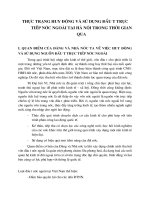 Thực trạng huy động và sử dụng đầu tư trực  tiếp nước ngoài tạI hà nội trong thời gian qua