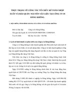 THỰC TRẠNG VỀ CÔNG TÁC TỔ CHỨC KẾ TOÁN NHẬP XUẤT VÀ BẢO QUẢN  NGUYÊN VẬT LIỆU TẠI CÔNG TY IN HÀNG KHÔNG