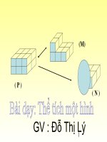 Thể tích một hình - Toán 5