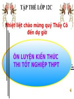 Câu hỏi ôn tập Phần 1 Sinh 12
