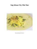 Súp Khoai Tây Phô Mai