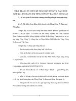 THỰC TRẠNG TỔ CHỨC KẾ TOÁN BÁN HÀNG VÀ   XÁC ĐỊNH KẾT QUẢ BÁN HÀNG TẠI TỔNG CÔNG TY RAU QUẢ NÔNG SẢN