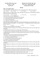 đề thi Lý 11 cơ bản mã đề 235