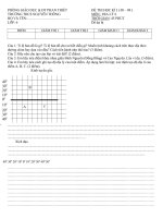 de thi HKI dia ly 6 du bi 08-09