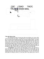 CÁC GIAO THỨC TRUYỀN NHẬN MAIL
