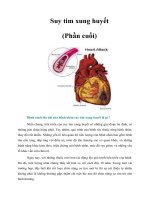 Suy tim xung huyết (Phần cuối)