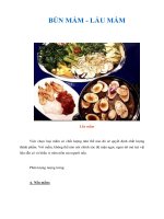 BÚN MẮM - LẨU MẮM