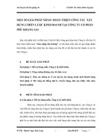 MỘT SỐ GIẢI PHÁP NHẰM  HOÀN THIỆN CÔNG TÁC  XÂY DỰNG CHIẾN LƯỢC KINH DOANH TẠI CÔNG TY CỔ PHẦN PHÚ KHANG GIA