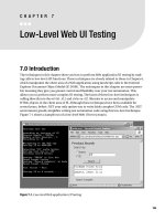 Low-Level Web UI Testing