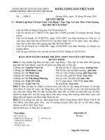 quyết định thành lập ban chỉ đạo triển khai cuộc vân động học tập và làm theo tấm gương đạo đức Hồ Chí Minh