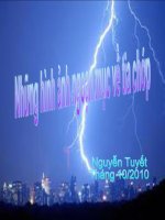 Những hình ảnh ngoạn mục về tia chớp