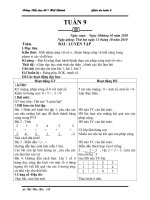 Giáo án lớp 1 tuần 9- 2 Buổi