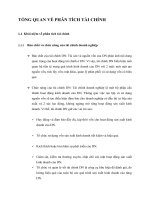 TỔNG QUAN VỀ PHÂN TÍCH TÀI CHÍNH