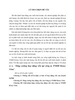 LÝ DO CHỌN ĐỂ TÀI