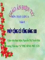 PHÉP CỘNG CÓ TỔNG 100