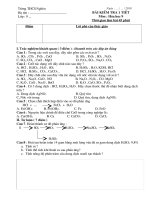 Bộ đề kiểm tra Hoá 9