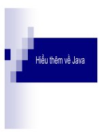 Hiểu thêm về java