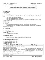 Tin 11 tiết 1 - 13 (Chuẩn KT - KN 2010 - 2011)