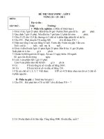 ĐỀ THI VÀ ĐÁP ÁN VIOLYMPIC-Vong24+25(2009/2010)