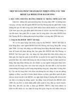 MỘT SỐ GIẢI PHÁP NHẰM HOÀN THIỆN CÔNG TÁC THU BHXH TẠI BHXH TỈNH HẢI DƯƠNG