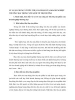 LÝ LUẬN CHUNG VỀ TIÊU THỤ SẢN PHẨM CỦA DOANH NGHIỆP THƯƠNG MẠI TRONG NỀN KINH TẾ THỊ TRƯỜNG