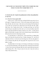 MỘT SỐ ĐỀ XUẤT NHẰM PHÁT TRIỂN CÔNG NGHIỆP PHỤ TRỢ THUỘC NGÀNH CÔNG NGHIỆP ĐIỆN TỬ VN