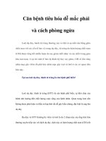 Căn bệnh tiêu hóa dễ mắc phải và cách phòng ngừa