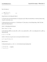 Đề ( có ĐA) luyện thi ĐHCĐ số 16